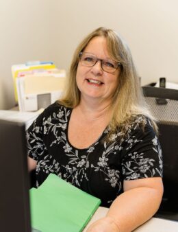 Shelly at Desk